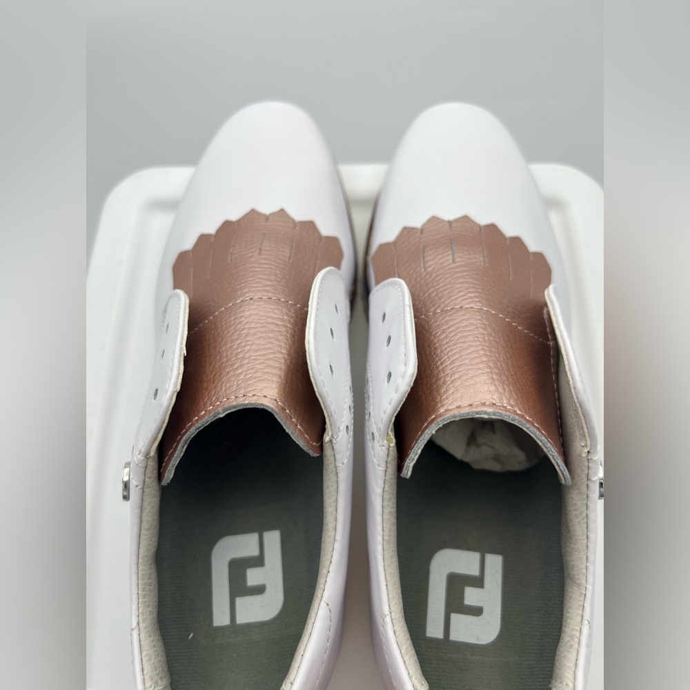 FootJoy Womens FJ Sport Retro Golf Shoes.  NWOT.  White/Pink/White 92393